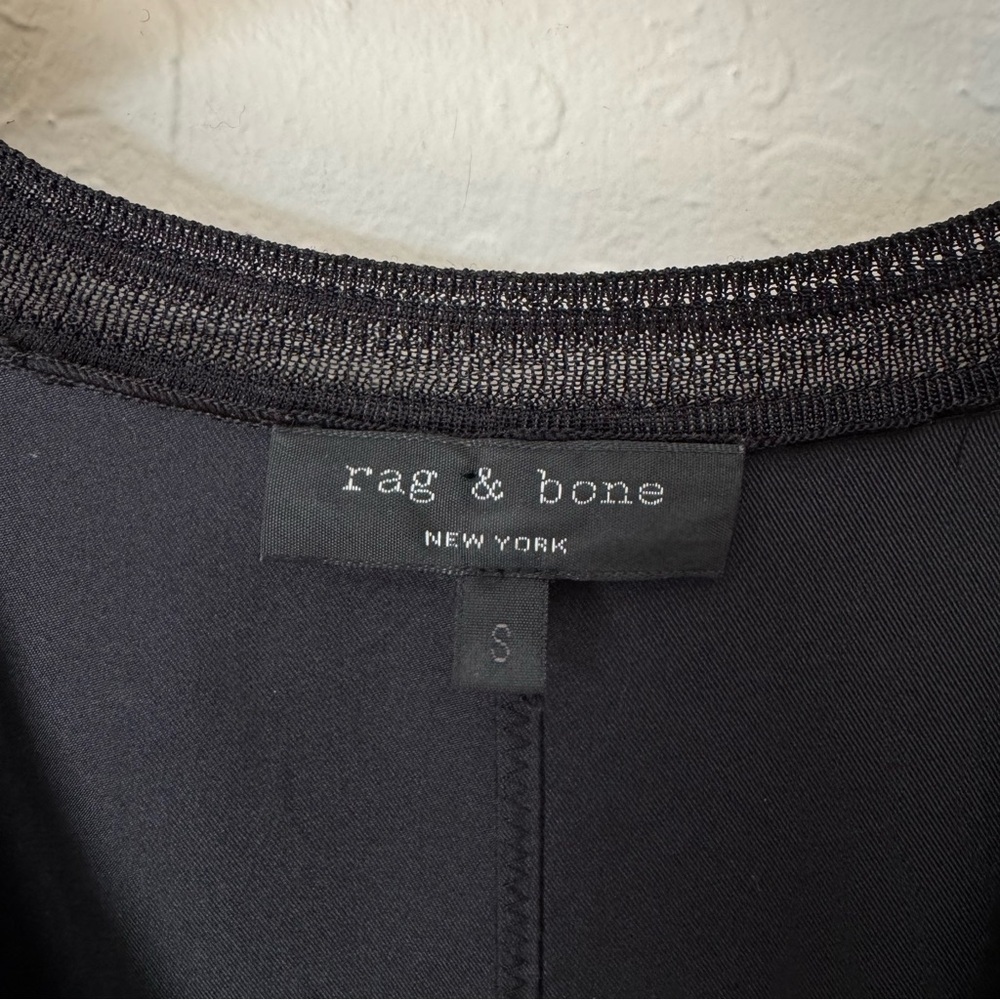 RAG & BONE Maude 100% Silk Sleeveless Black Dress V-Neck Size Small - Picture 3 of 15